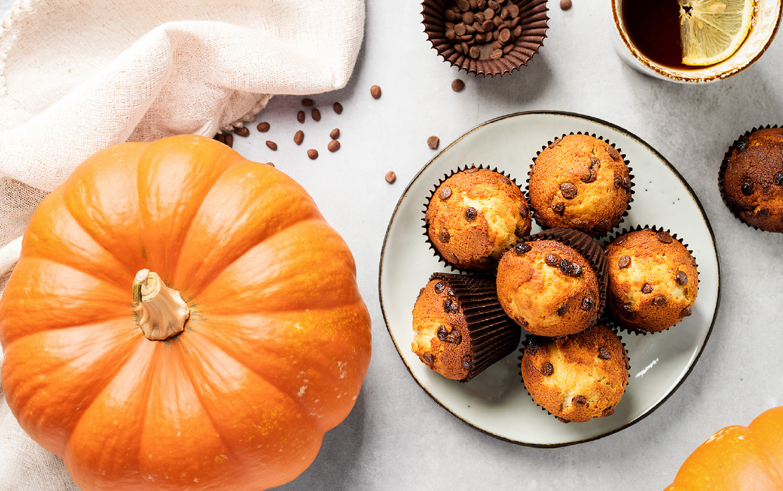 Pastelitos de Chocolate y Calabaza